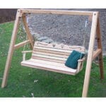 wooden swing set