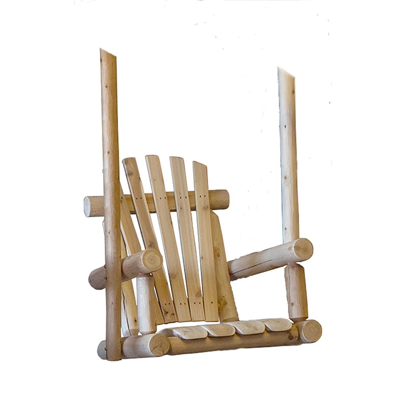 single chair porch swing _ main pic 1 Single Chair Porch Swing | Lakeland Mills Edition | Wood Swing - Image 1