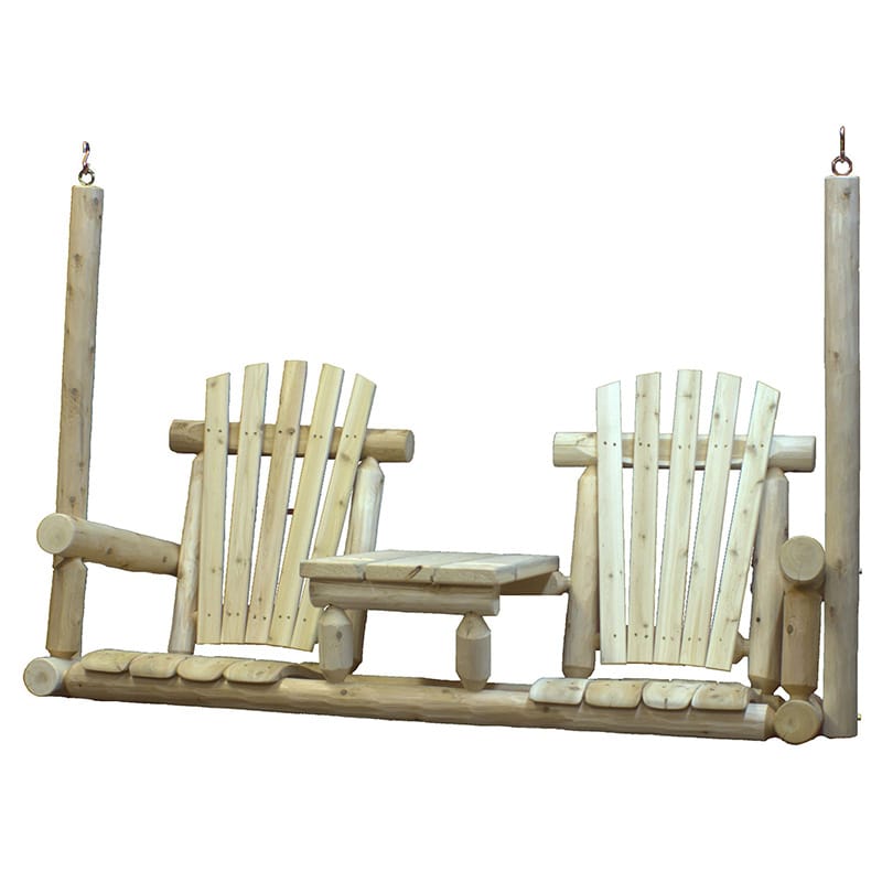 tete-a-tete porch swing _ main pic 2 Tete-a-tete cedar porch swing for two