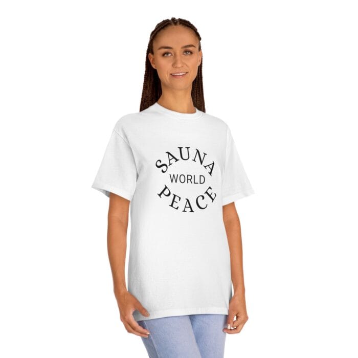 "Sauna World Peace" | American Apparel Sauna Shirt | Unisex Classic Tee - Image 5