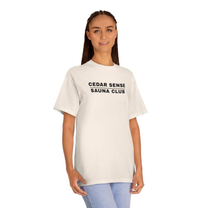 "Cedar Sense Sauna Club" | American Apparel Sauna Shirt | Unisex Classic Tee - Image 9