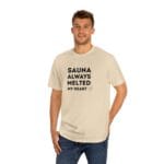 "Sauna Always Melted My Heart" | American Apparel Sauna Shirt | Unisex Classic Tee - Image 6