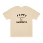 "Sauna Is The Best Medicine" | American Apparel Sauna Shirt | Unisex Classic Tee - Image 4
