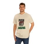 "Push Yourself It's Only A Sauna" | American Apparel Sauna Shirt | Unisex Classic Tee - Image 8