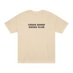 "Cedar Sense Sauna Club" | American Apparel Sauna Shirt | Unisex Classic Tee - Image 2