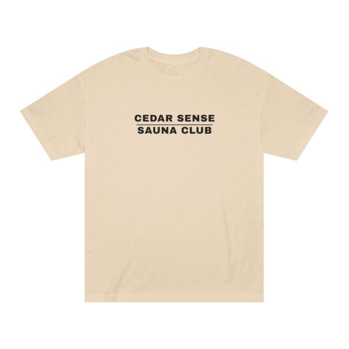 "Cedar Sense Sauna Club" | American Apparel Sauna Shirt | Unisex Classic Tee - Image 2
