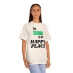 "The Sauna Is My Happy Place" | American Apparel Sauna Shirt | Unisex Classic Tee - Image 9