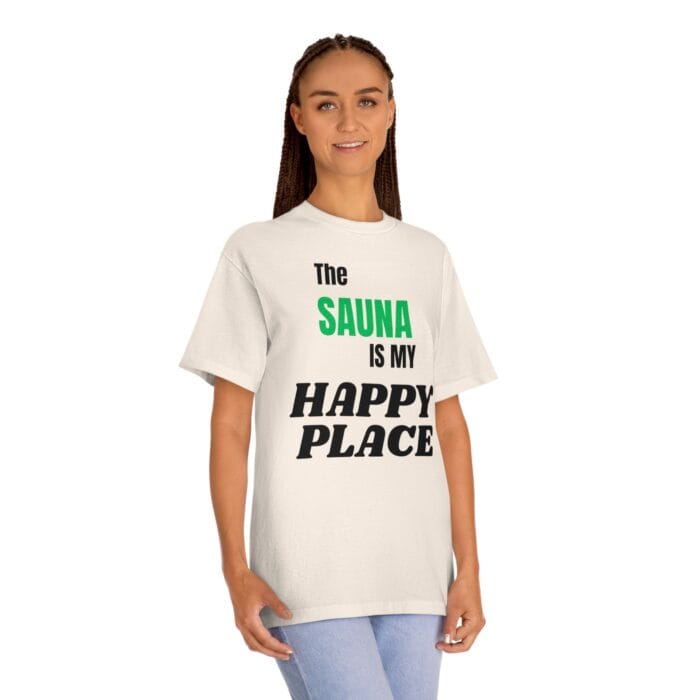 "The Sauna Is My Happy Place" | American Apparel Sauna Shirt | Unisex Classic Tee - Image 9