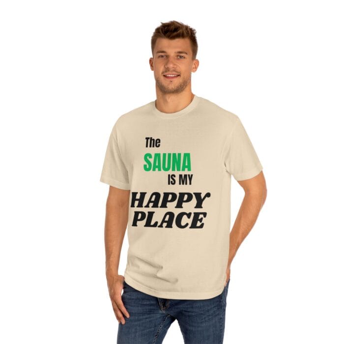"The Sauna Is My Happy Place" | American Apparel Sauna Shirt | Unisex Classic Tee - Image 8