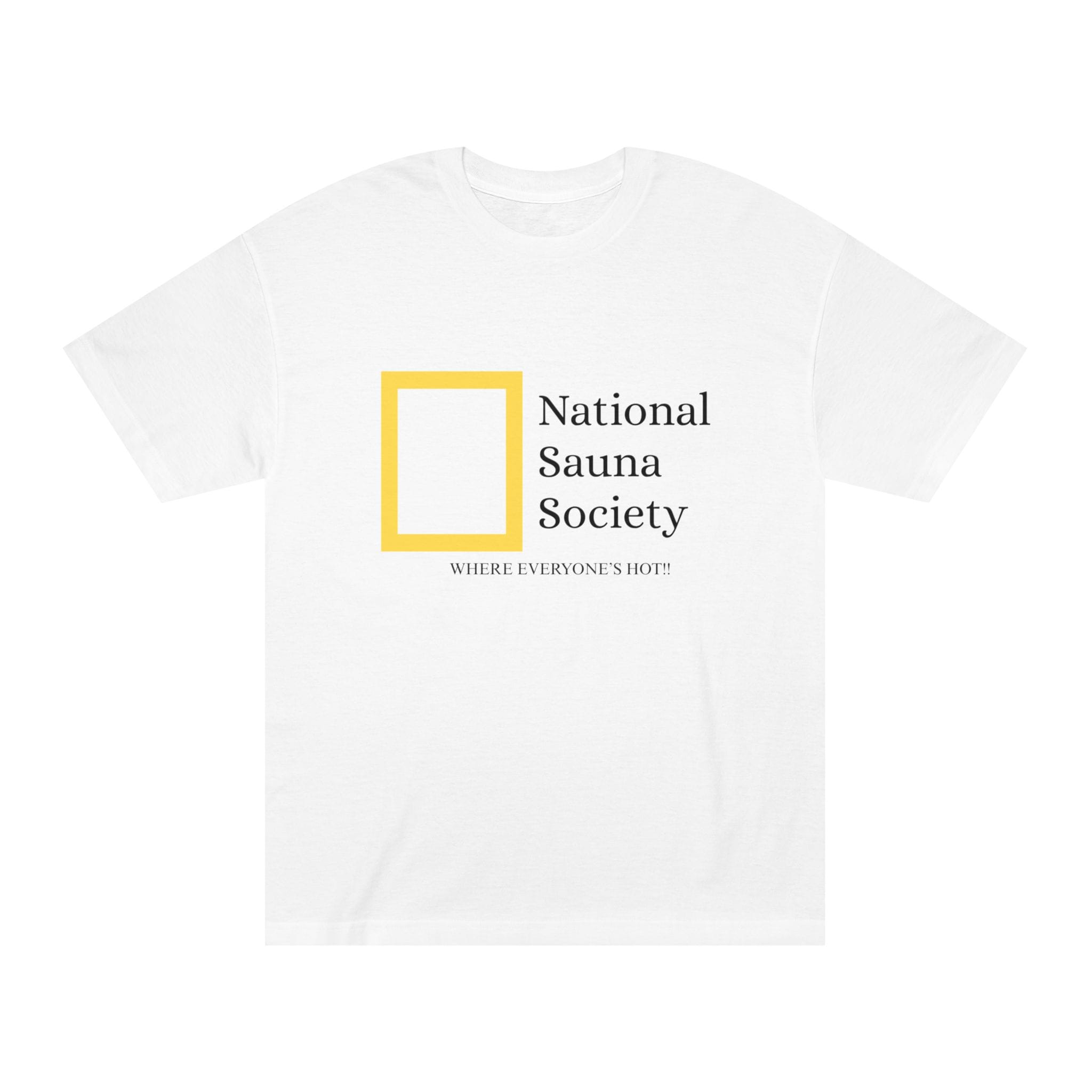 13614107837532553570_2048.jpeg "National Sauna Society" | American Apparel Sauna Shirt | Unisex Classic Tee - Image 1