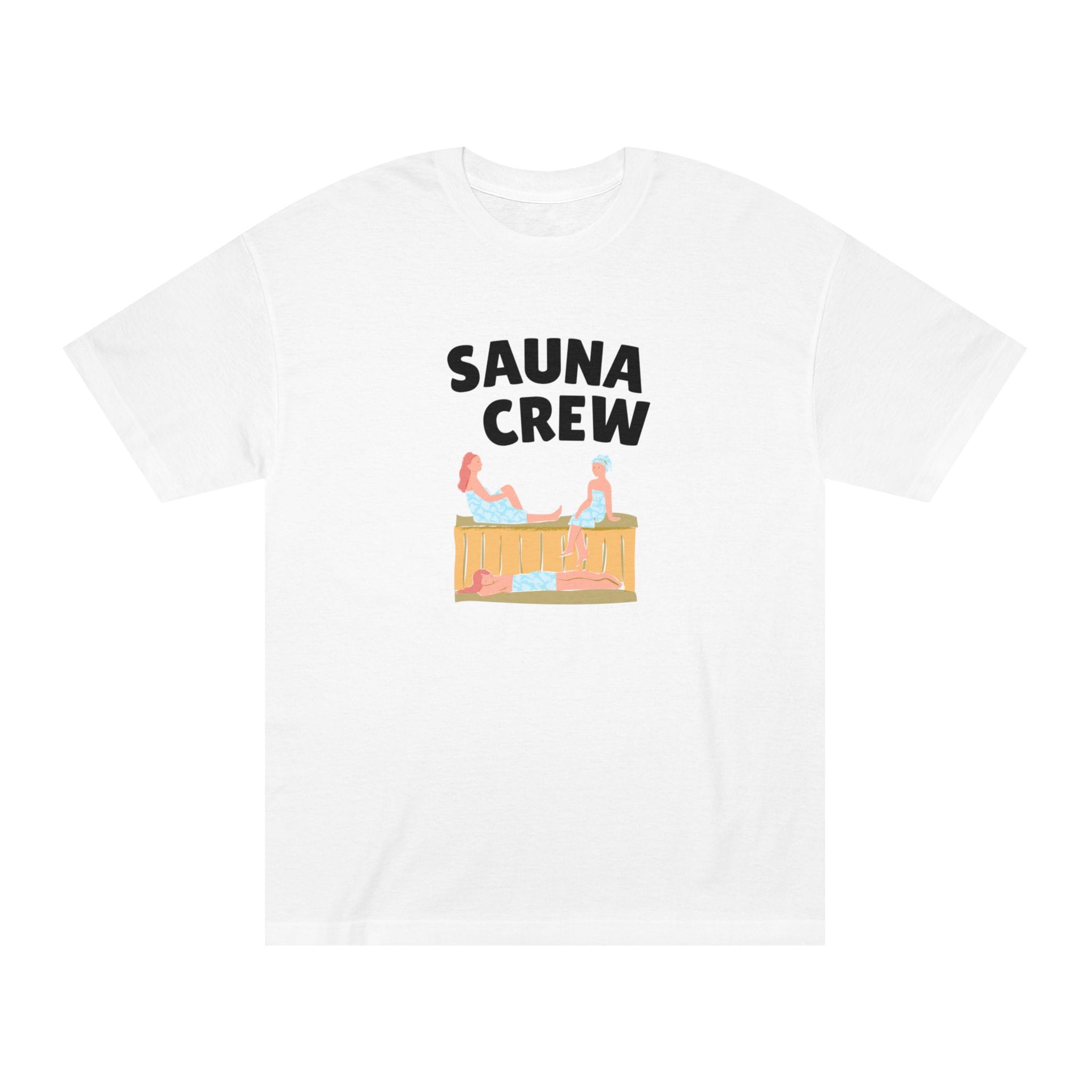 13837754361533315844_2048.jpeg "Sauna Crew" | American Apparel Sauna Shirt | Unisex Classic Tee - Image 1