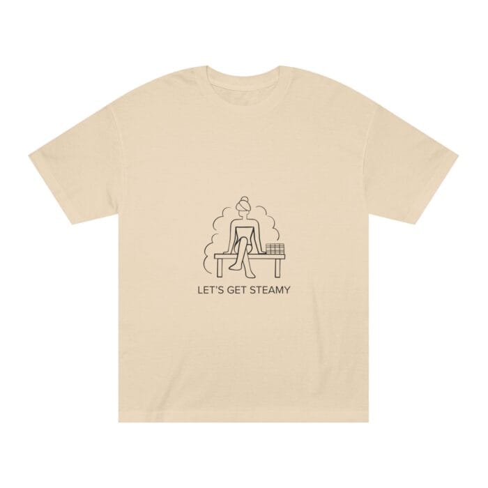 "Let's Get Steamy" | American Apparel Sauna Shirt | Unisex Classic Tee - Image 4