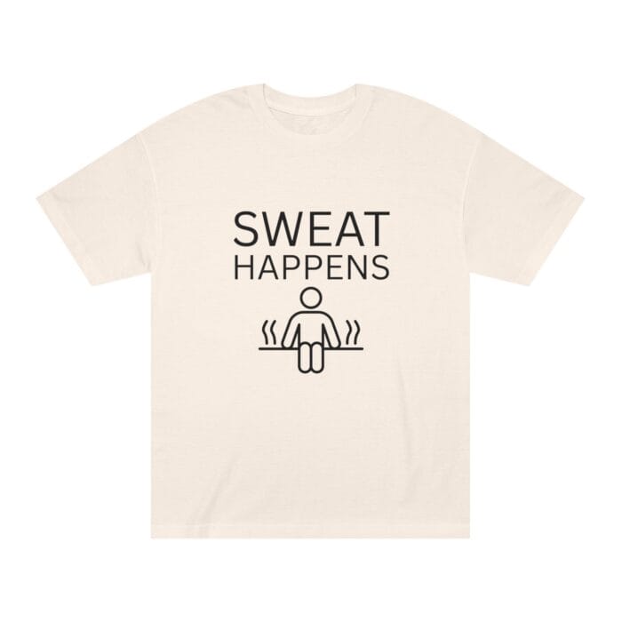 "Sweat Happens" | American Apparel Sauna Shirt | Unisex Classic Tee - Image 7