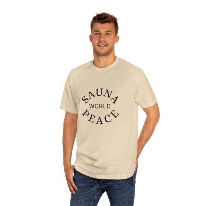 "Sauna World Peace" | American Apparel Sauna Shirt | Unisex Classic Tee - Image 8