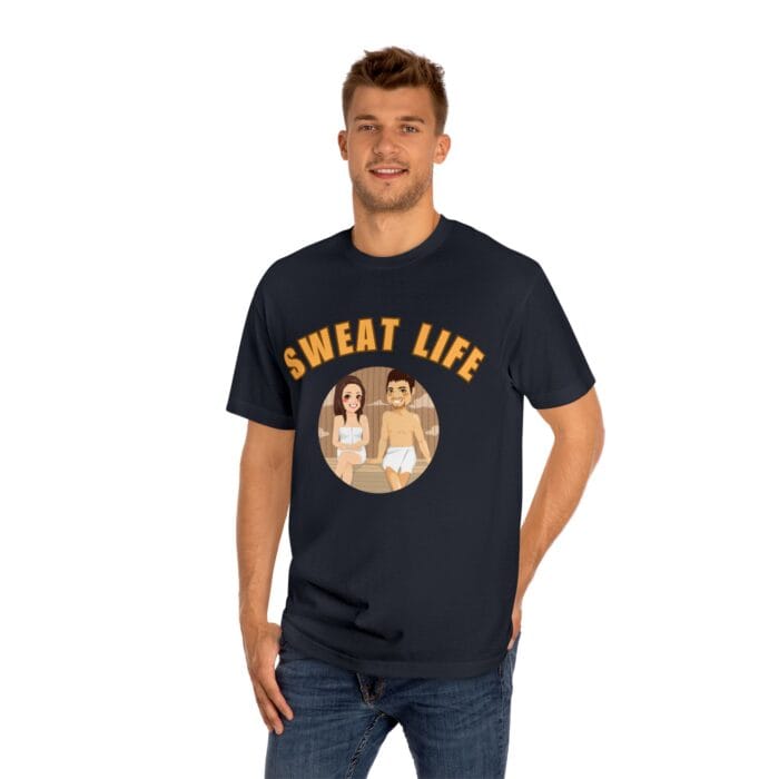 "Sweat Life" | American Apparel Sauna Shirt | Unisex Classic Tee - Image 12