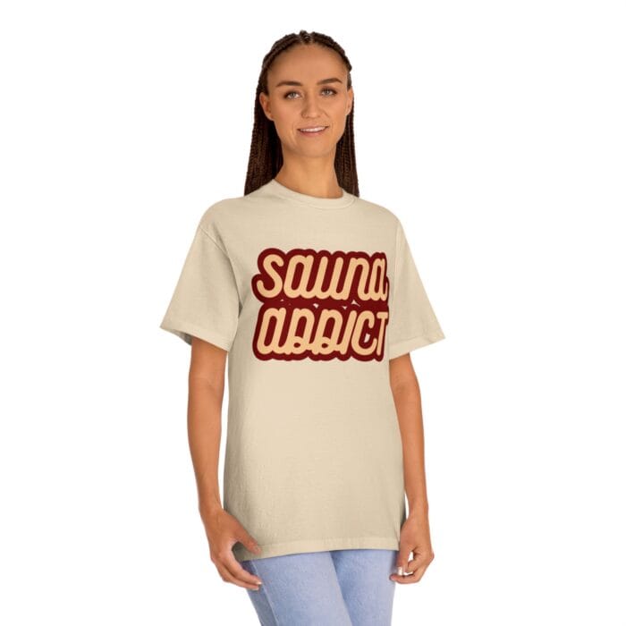 "Sauna Addict" | American Apparel Sauna Shirt | Unisex Classic Tee - Image 7