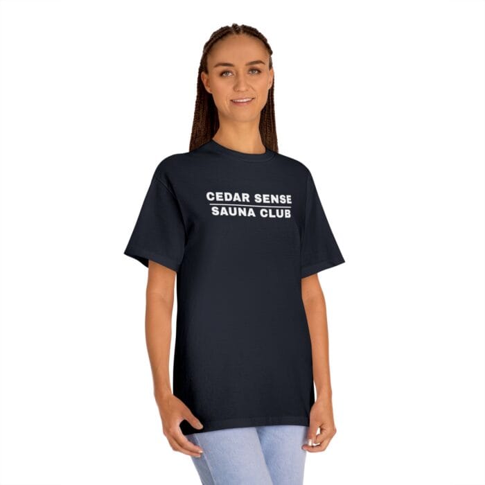"Cedar Sense Sauna Club" | American Apparel Sauna Shirt | Unisex Classic Tee - Image 11