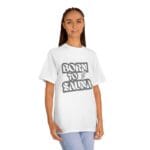 "Born To Sauna" | American Apparel Sauna Shirt | Unisex Classic Tee - Image 5
