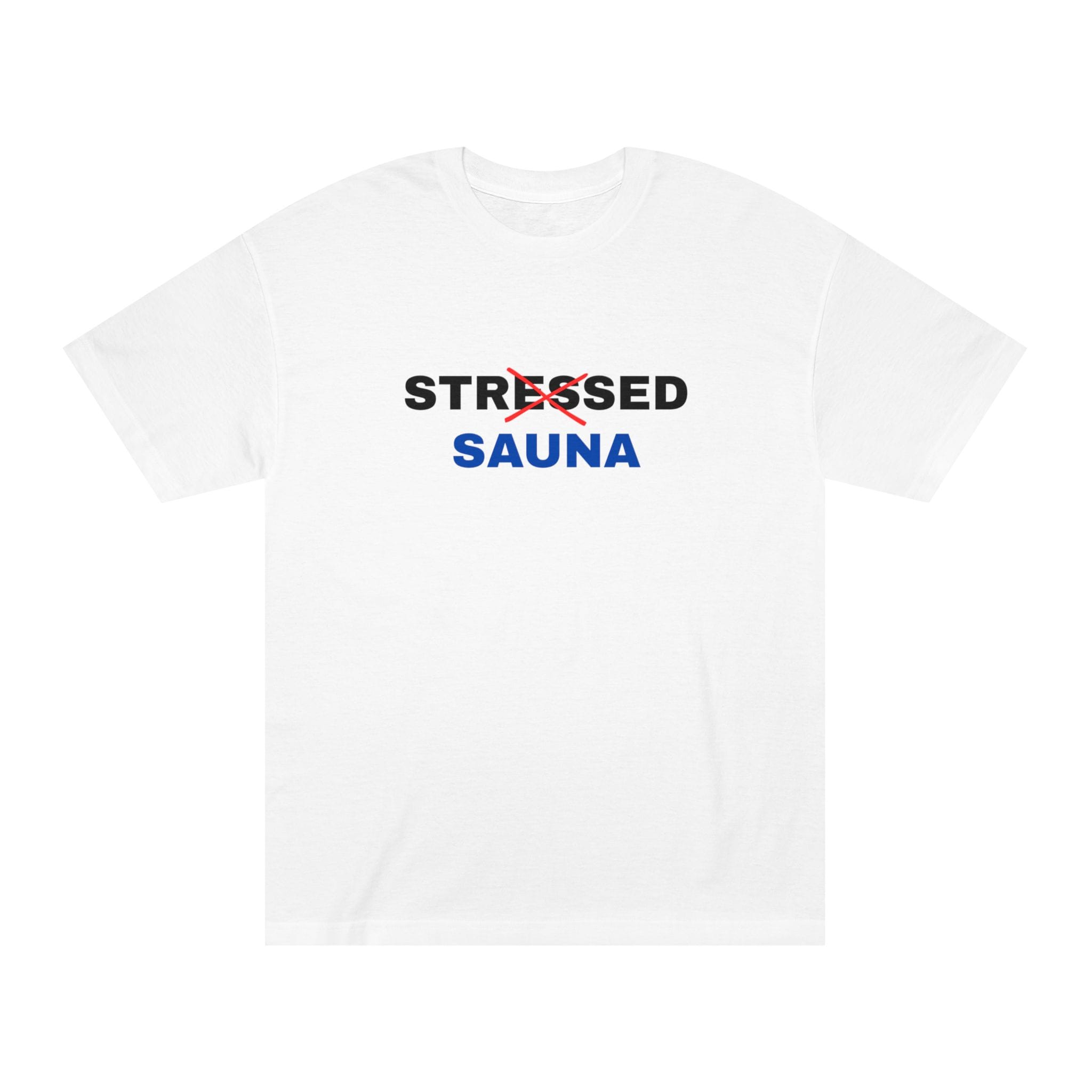 1787553510651993961_2048.jpeg "Stressed Sauna" | American Apparel Sauna Shirt | Unisex Classic Tee - Image 1