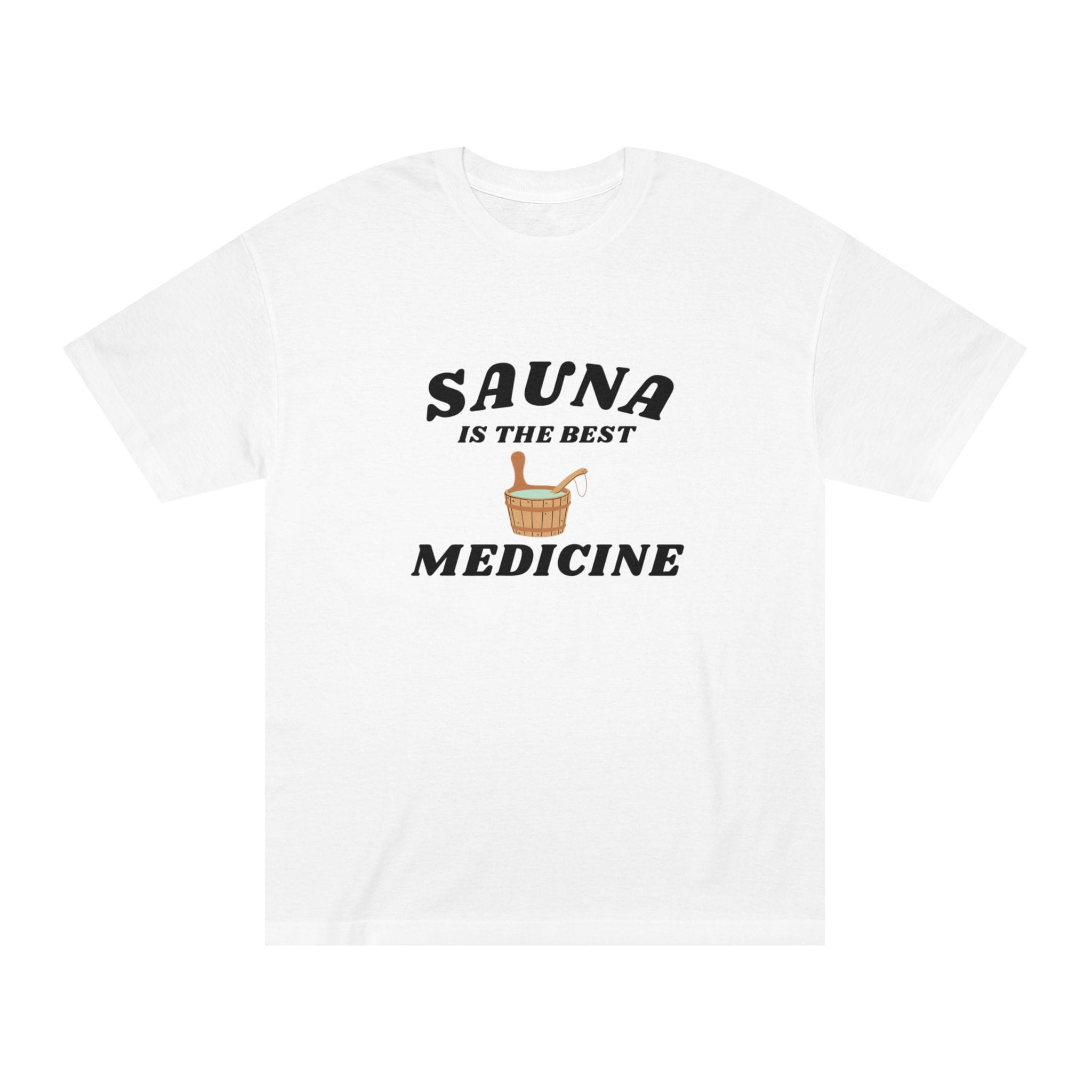 1821696403416163254_2048.jpeg "Sauna Is The Best Medicine" | American Apparel Sauna Shirt | Unisex Classic Tee - Image 1
