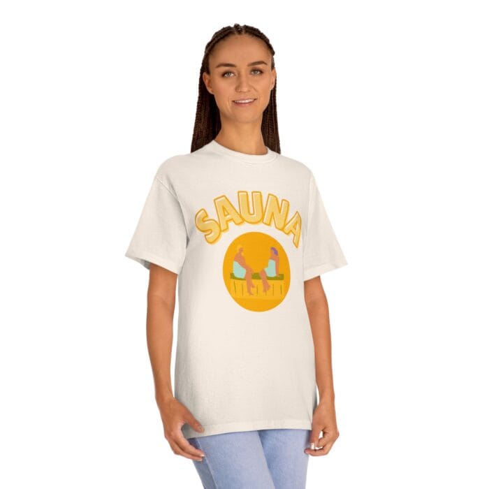 "Sauna Sun" | American Apparel Sauna Shirt | Unisex Classic Tee - Image 9