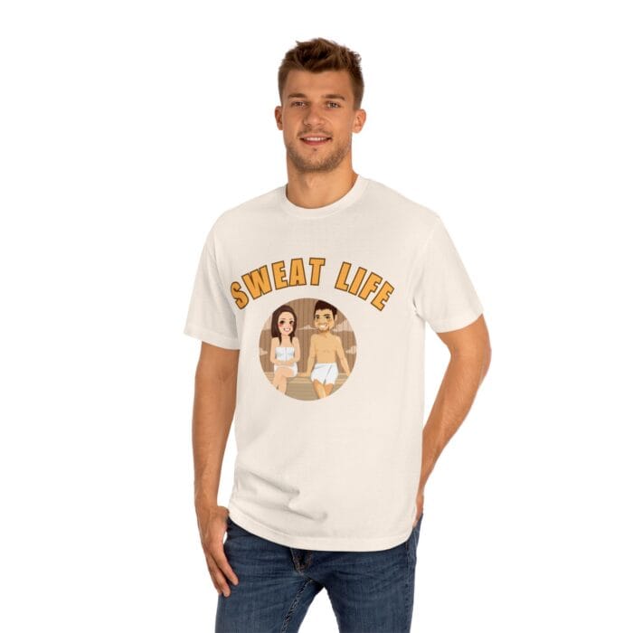 "Sweat Life" | American Apparel Sauna Shirt | Unisex Classic Tee - Image 10