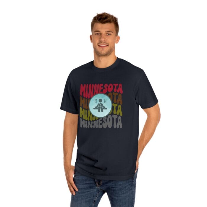 "Minnesota" | American Apparel Sauna Shirt | Unisex Classic Tee - Image 12
