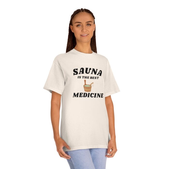 "Sauna Is The Best Medicine" | American Apparel Sauna Shirt | Unisex Classic Tee - Image 8
