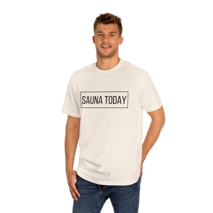 "Sauna Today" | American Apparel Sauna Shirt | Unisex Classic Tee - Image 10