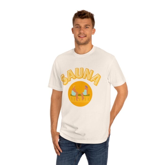 "Sauna Sun" | American Apparel Sauna Shirt | Unisex Classic Tee - Image 10