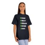"Soak Away Urban Noise Ahh" | American Apparel Sauna Shirt | Unisex Classic Tee - Image 11