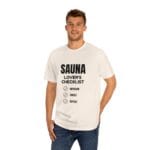 "Sauna Lover's Checklist" | American Apparel Sauna Shirt | Unisex Classic Tee - Image 10
