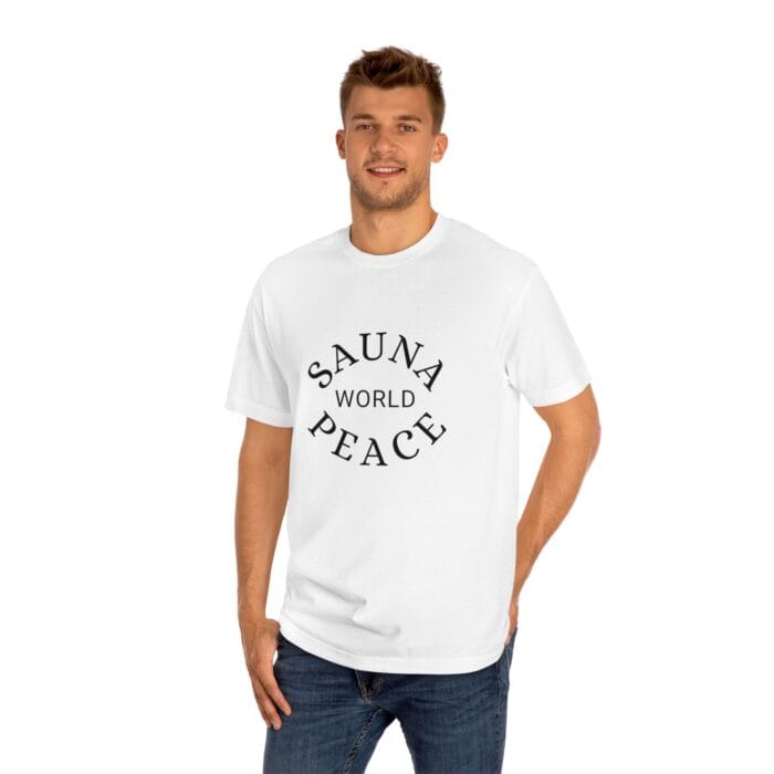"Sauna World Peace" | American Apparel Sauna Shirt | Unisex Classic Tee - Image 6