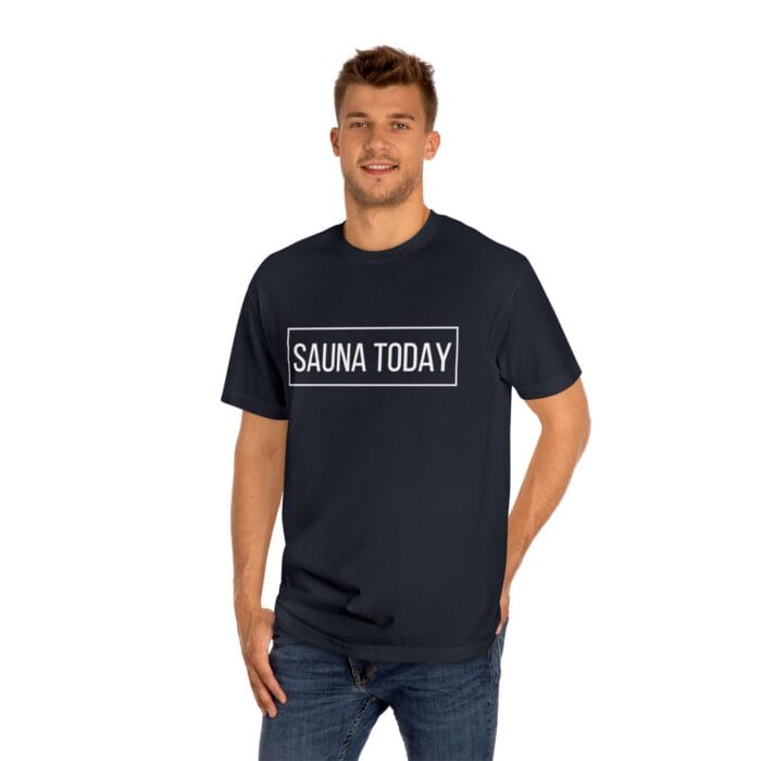 "Sauna Today" | American Apparel Sauna Shirt | Unisex Classic Tee - Image 12
