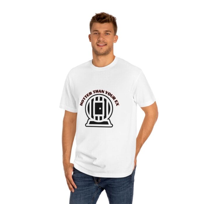 "Hotter Than Your Ex" | American Apparel Sauna Shirt | Unisex Classic Tee - Image 6