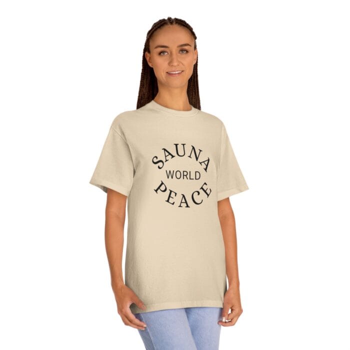 "Sauna World Peace" | American Apparel Sauna Shirt | Unisex Classic Tee - Image 7