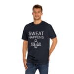 "Sweat Happens" | American Apparel Sauna Shirt | Unisex Classic Tee - Image 12