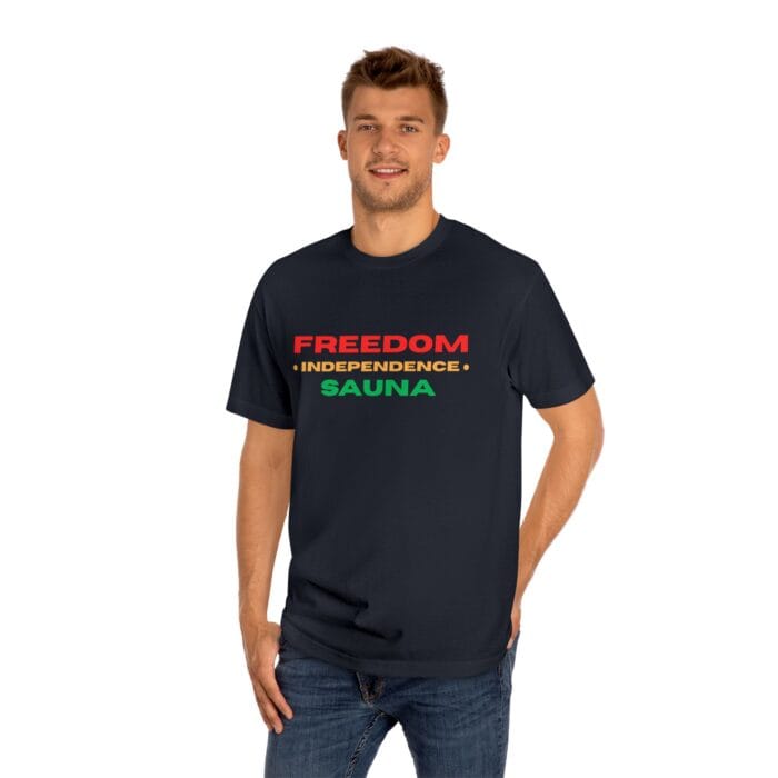"Freedom Independence Sauna" | American Apparel Sauna Shirt | Unisex Classic Tee - Image 12