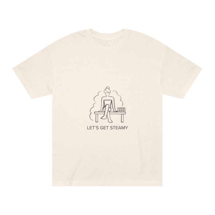 "Let's Get Steamy" | American Apparel Sauna Shirt | Unisex Classic Tee - Image 7