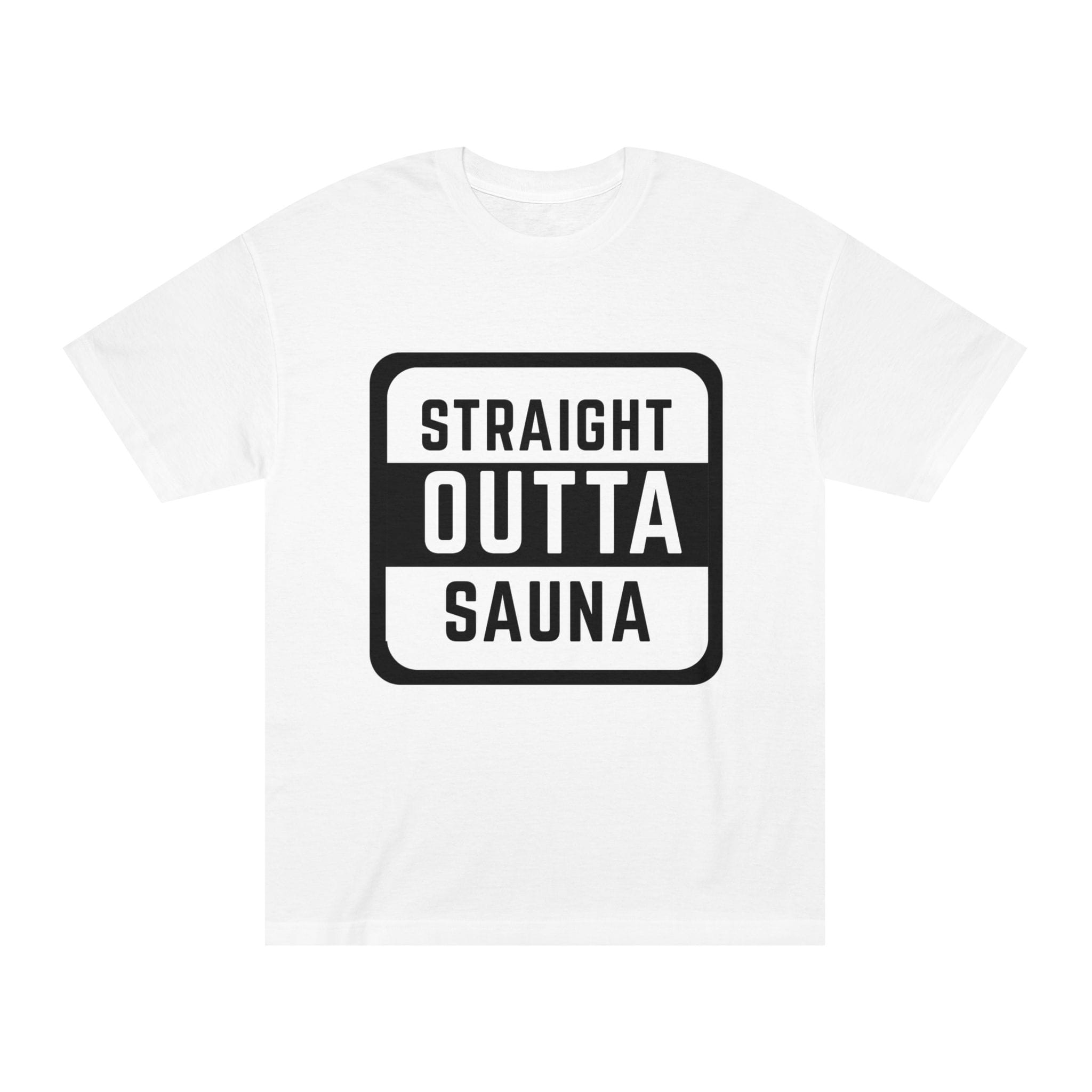 7811783902823315219_2048.jpeg "Straight Outta Sauna" | American Apparel Sauna Shirt | Unisex Classic Tee - Image 1
