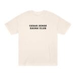 "Cedar Sense Sauna Club" | American Apparel Sauna Shirt | Unisex Classic Tee - Image 3