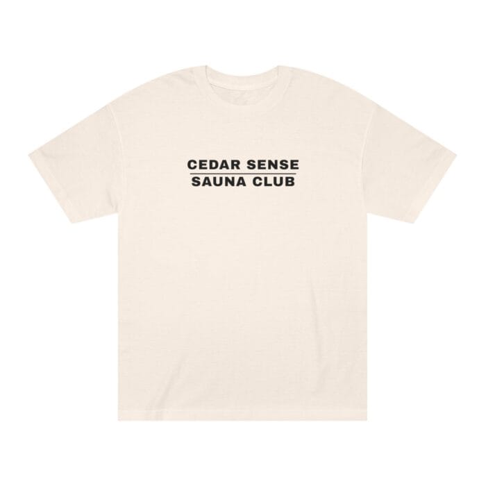 "Cedar Sense Sauna Club" | American Apparel Sauna Shirt | Unisex Classic Tee - Image 3