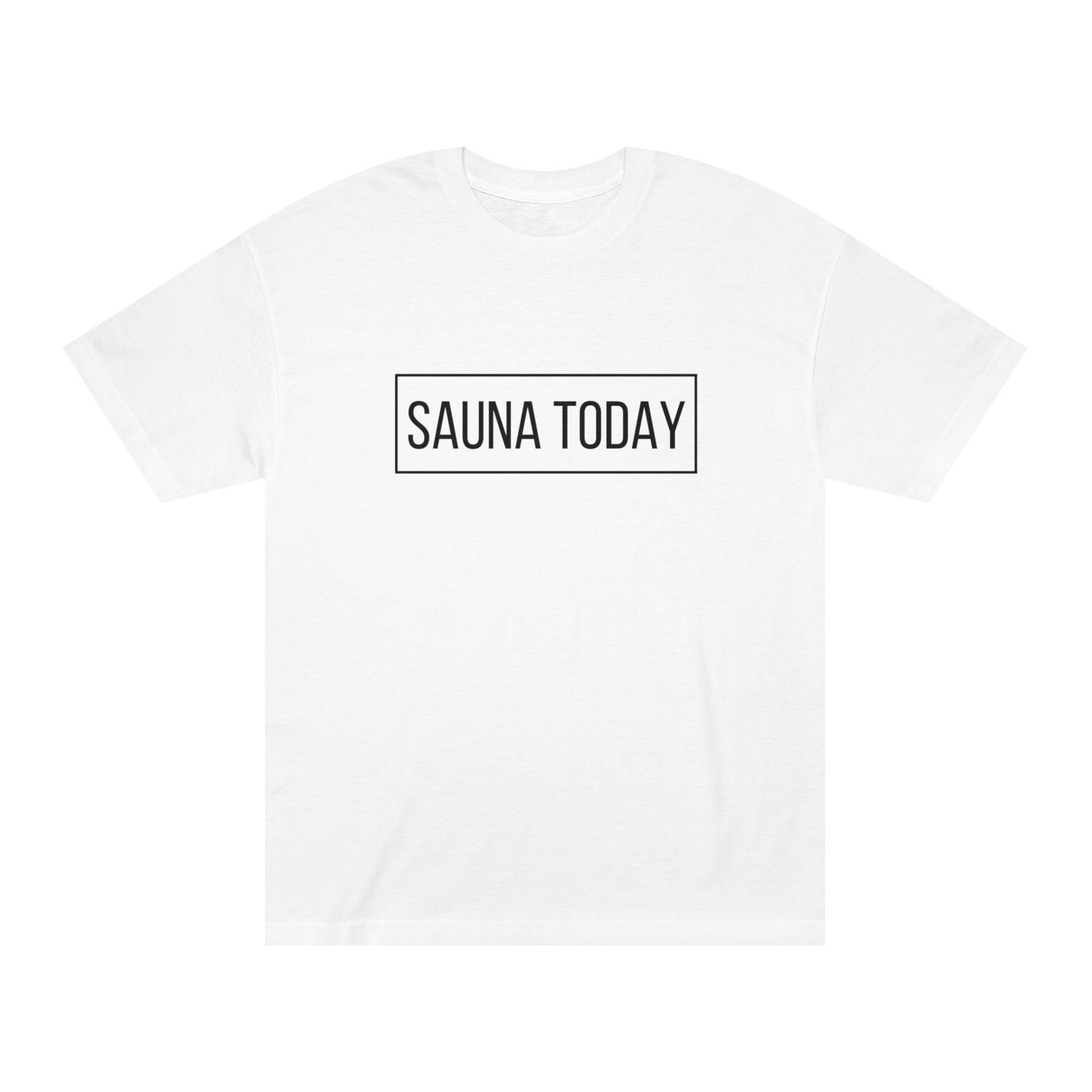 8466242921212248382_2048.jpeg "Sauna Today" | American Apparel Sauna Shirt | Unisex Classic Tee - Image 1