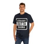 "Straight Outta Sauna" | American Apparel Sauna Shirt | Unisex Classic Tee - Image 12