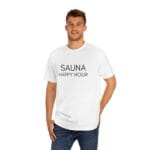 "Sauna Happy Hour" | American Apparel Sauna Shirt | Unisex Classic Tee - Image 6