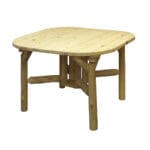 Cedar log 47 inch round wood table