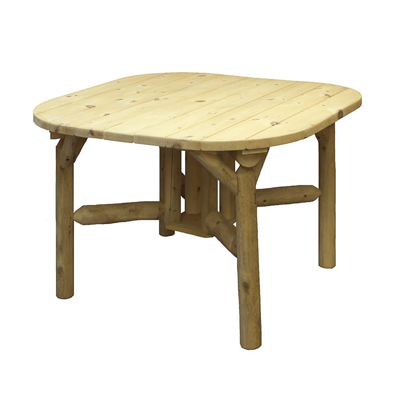 Cedar Log Roundabout Table _ Main Pic 1 Cedar log 47 inch round wood table