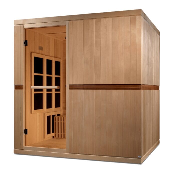 Wide bronze tempered glass door entry, wheelchair access visible.