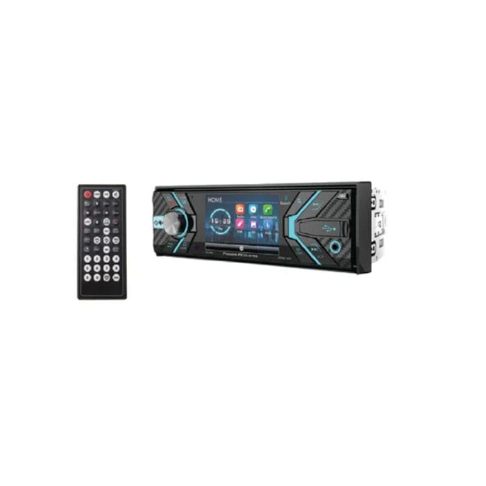 Built-in FM/CD player with MP3 aux and four speakers.