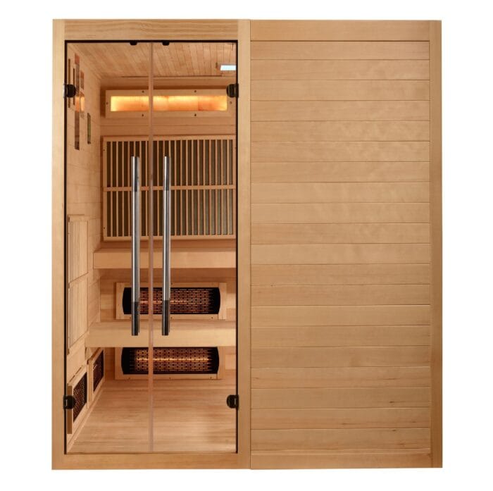 6 Person Indoor Hybrid Sauna | Infrared Steam Combo | Golden Designs Toledo Series - Image 5